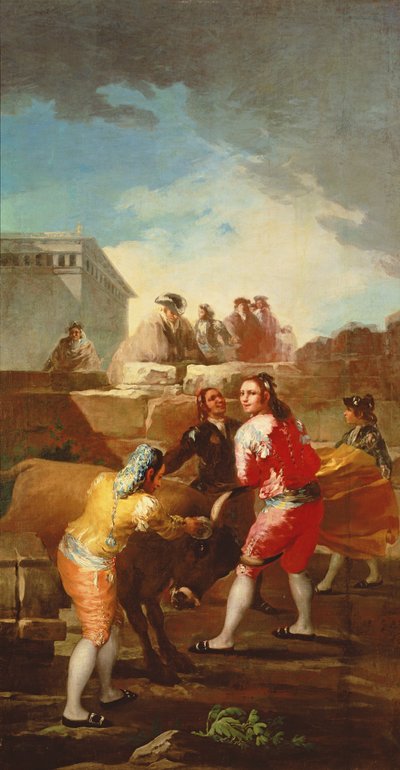 Der Amateur-Stierkampf, 1778-80 von Francisco de Goya